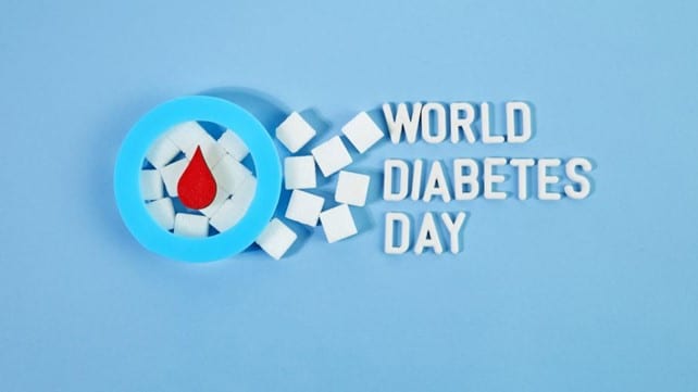 Locandina per la giornata mondiale del diabete